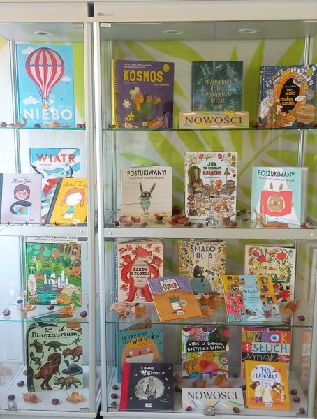 Książki w witrynie wystawowej