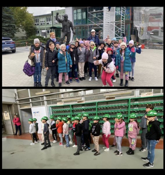 zdjęcie uczni&oacute;w podczas wycieczki do kopalni