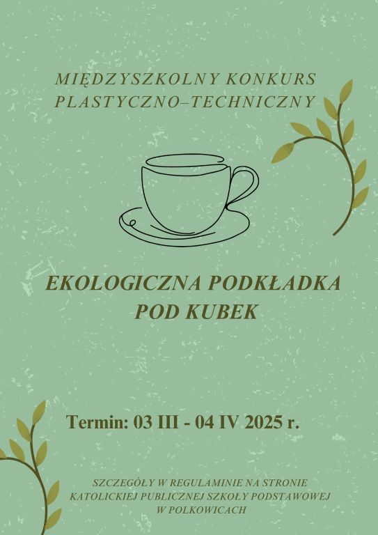 plakat promujący konkurs podkładka