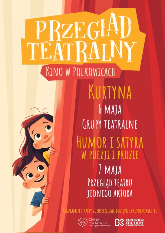 plakat promujący przegląd teatralny