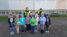 Uczniowiepodczas spotkania na temat bezpieczeństwa