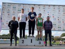 Michał podczas zawodów