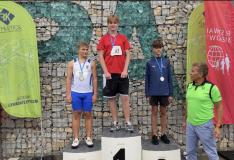 Michał podczas zawodów