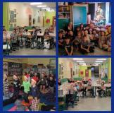 zdjęcie dzieci podczas nocowania w szkole