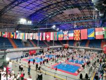 Szymon podczas zawodów