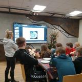 Uczniowie podczas warsztatówv