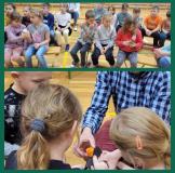 zdjęcie uczniów podczas warsztatów druku 3D