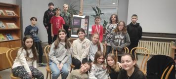 Uczniowie podczas zajęć