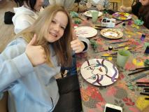 Uczniowie podczas warsztatów