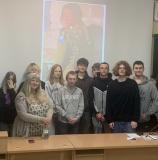 Uczniowie podczas spotkania