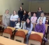 Uczniowie podczas spotkania