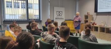 Uczniowie podczas spotkania