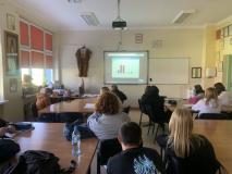 Uczniowie podczas zajęć