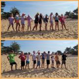 zdjęcia uczniów podczas wycieczki na Pustynię Kozłowską