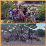 zdjęcia uczniów podczas wycieczki na Pustynię Kozłowską