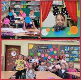 zdjęcie uczniów podczas obchodów Międzynarodowego Dnia Kropki