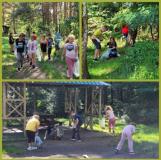 zdjęcie uczniów podczas akcji sprzątania dla Polski