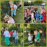 zdjęcie uczniów podczas akcji sprzątania dla Polski