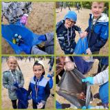 zdjęcie uczniów podczas akcji sprzątania dla Polski