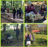 zdjęcie uczniów podczas wycieczki do schroniska