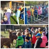 zdjęcie uczniów podczas wycieczki do osady danieli w Zamienicach