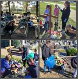 zdjęcie uczniów podczas akcji szkoła pamięta