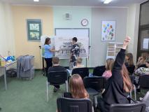 Uczniowie podczas realizacji projektu "Mam energię"