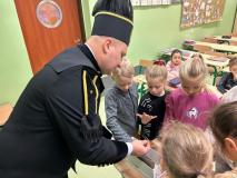 zdjęcie uczniów podczas odwiedzin górników