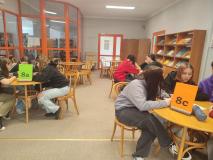 Uczniowie podczas konkursu