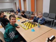 Uczniowie podczas rozgrywek