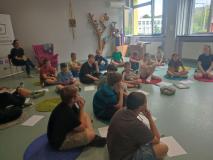 Uczniowie podczas warsztatów