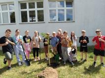 Uczestnicy ekobiegu podczas zajęć