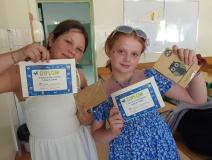 Uczennice podczas gry