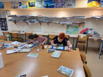 Uczestnicy warsztatów podczas zajęć.