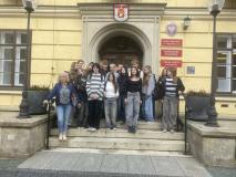 Uczniowie podczas realizacji projektu.