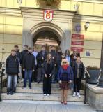 Uczniowie podczas realizacji projektu.