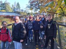 Uczniowie podczas wycieczki