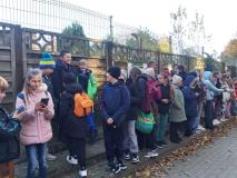 Uczniowie podczas wycieczki