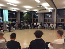 Uczniowie podczas spotkania młodzieży