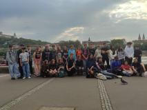 Uczniowie podczas spotkania młodzieży