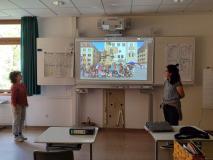 Uczniowie podczas spotkania młodzieży