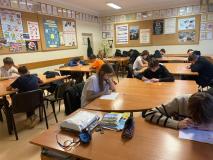 Uczniowie podczas konkursu