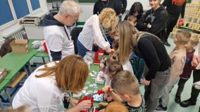 Uczestnicy Dni Otwartych w Polkowickiej Trójce