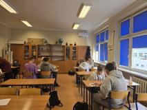 Uczniowie podczas konkursu