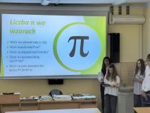 Uczniowie podczas realizacji projektu o loiczbie Pi